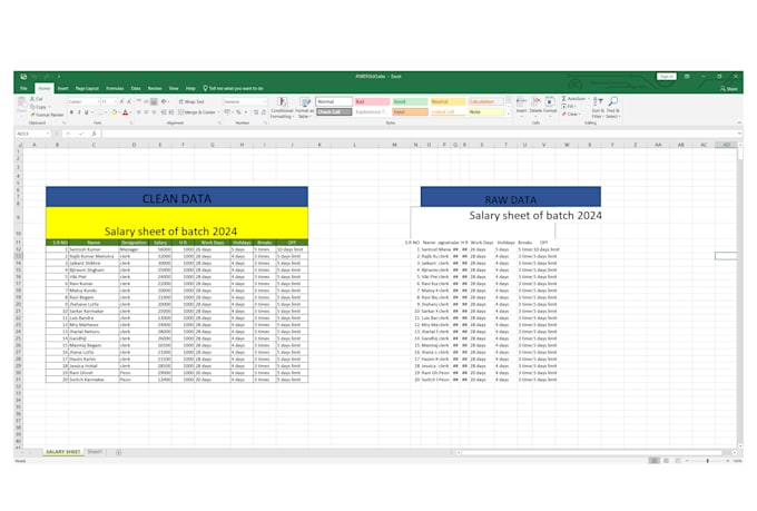 do excel data cleaning and formatting, excel data entry